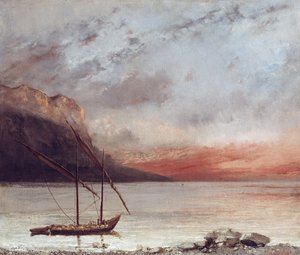 Coucher de soleil sur le Lac Léman, 1874